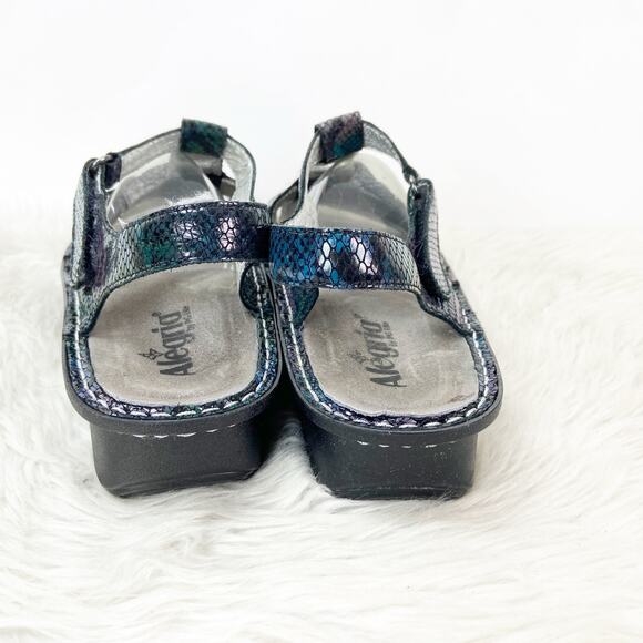 Alegria 40 EU 10 US Womens Metallic Kleo Special Serpent Cage Comfort Sandals - Picture 5 of 14